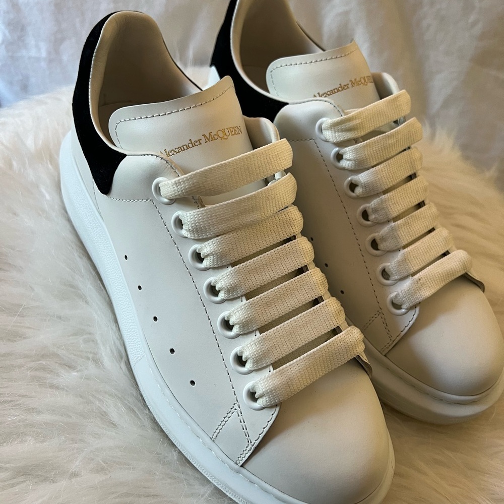 Alexander McQueen White and Black Sneakers